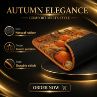 Tapis de clavier personnalisé Thanksgiving Harvest XXL, tapis de souris 900 x 300 mm, tapis de bureau en polyester et caoutchouc, impression grand format