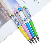 BECOL Promotionnel Logo Personnalisé 2D 3D Flottant Liquide Stylo Creative Design Huile Flotteur Stylo À Bille En Plastique pour Cadeaux