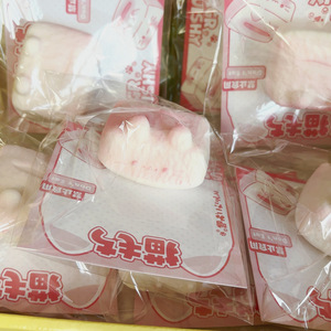 CHENXI Nuevo Juguete Blandito de Arroz Cuadrado con Forma de Gatito Rosa de 6cm, de PU Súper Suave, para Aliviar el Estrés, Regalo para Momentos de Relajación - Product Image 4