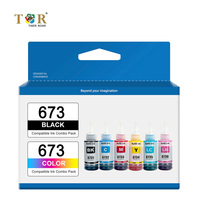 Chinamate 673 T673 T6731 - T6736 Premium Compatible botella a granel tinta de recarga a base de agua para impresora Epson L805 L800 L1800 L850