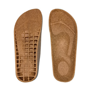 Factory Customized Durable PVC Mid <strong>Sole</strong> with Soft Arch Support Sweat Absorb PVA Outsole and Leather Cork for Sandals - Product Image 2