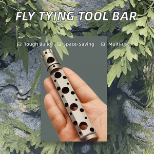 Aventik Fly Tying Tools Caddy, Barra de Herramientas de Acero Mecanizado CNC para Tornillo de Pesca con Señuelos (BTI-09E-3164), Accesorios de Pesca para Uso en Ríos - Product Image 3