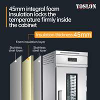 YOSLON pour usage commercial, machine à faire levage de la pâte à 18 plateaux, armoire de fermentation automatique à température et humidité constantes, boulangerie