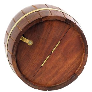 Salvadanaio in Legno a Forma di Botte dal Design Classico, Fatto a Mano, per Risparmiare Monete, Decorazione Rustica per la Casa - Product Image 5