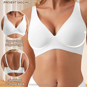 Reggiseni Push-up <span class=keywords><strong>Senza</strong></span> Cuciture per Donna, <span class=keywords><strong>Senza</strong></span> Ferretto, Scollo Profondo a V, Supporto in Gel, Vendita Diretta dalla Fabbrica - Product Image 2