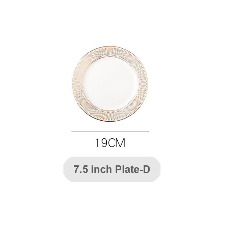 7.5 pouces Plate-D