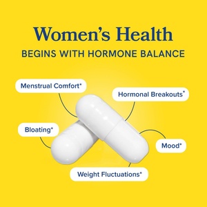 Suplemento para el Equilibrio de Estrógenos, Alivio para las Afiuras, Sudores Nocturnos y Hinchazón por Menopausia, 60 Cápsulas - Product Image 2