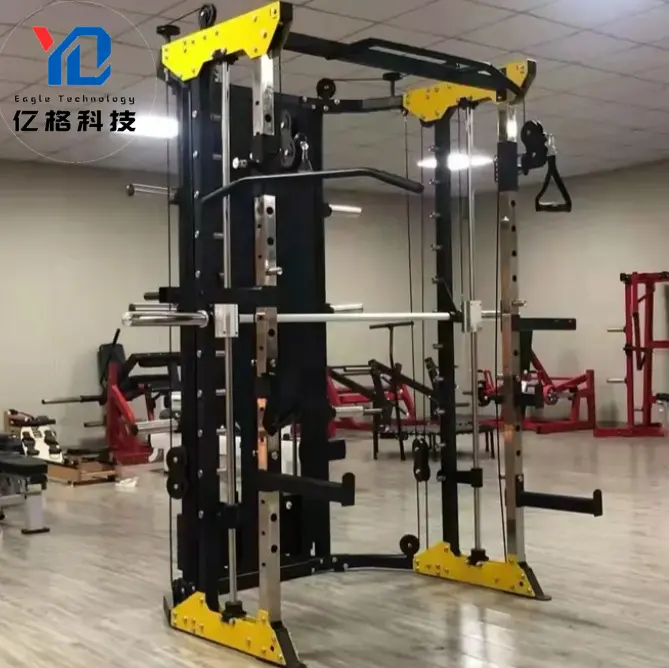 YG Fitness YG-4093 Commercial Gym Equipment Strength Home Multi Smith Machine Functional Trainer Power Cage For Sales