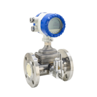 Anti-corrosion Gas Turbine Flowmeter for Biogas Coal Gas Propane LPG Auto Temp Pressure Compensation Gas Flow Totalizer