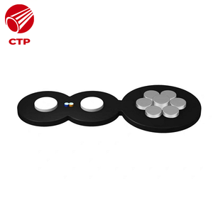 Câble de descente en fibre optique extérieur Superlink/OEM FTTH avec messager G657A 10 conducteurs - Product Image 4