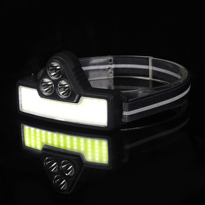 Headlamp 3xpe Led Rechargeable 2000 Mah Adjustable Headband High Brightness Outdoor Running Cycling Light - Product Image 1