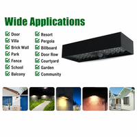 Lampe murale solaire pour villa, cour arrière, allée, entrée, 6W, 900 lumens, éclairage décoratif extérieur pour la maison