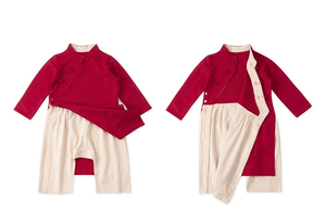 Eco party <span class=keywords><strong>New</strong></span> <span class=keywords><strong>Chinese</strong></span> Hanfu für Baby Kids <span class=keywords><strong>Boys</strong></span> Chinesisches Neujahrs outfit Rot Traditionelle Kleidung Kung Fu Geburtstags geschenk - Product Image 3