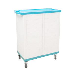 Carrito de Archivo Médico ABS 750X410X980mm de 2 Niveles con Cajón y Cerradura para Almacenamiento de Archivos Hospitalarios - Product Image 3