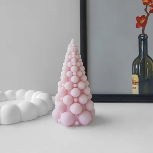 C045 Wholesale Aromatherapy <b>Candles</b> for Christmas Decorative Bubble Christmas Tree Scented <b>Candles</b> Smokeless Wax <b>Candles</b> - Product Image 5
