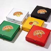 Boîtes à pizza brunes vierges personnalisées en carton ondulé