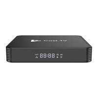 ELEBAO Cast TV Android Box S905X3 G31 MP2 BT Control por Voz 4K BT5.0 2GB 16GB 2.4/5.8G WiFi Set Top Box Smart Digital Android TV Box