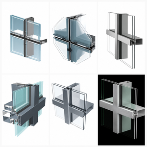 Système de mur-rideau moderne et complet FRAME, façade unitaire en verre, métal, pierre, <span class=keywords><strong>isolation</strong></span> thermique et économie d'énergie - Product Image 4