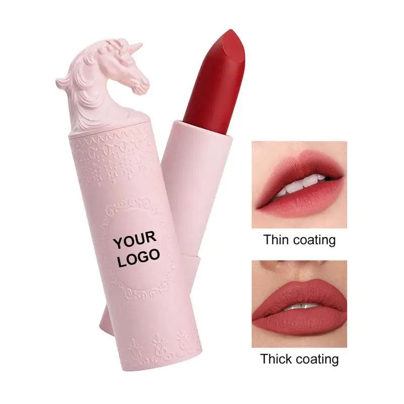 Make your own brand lipstick with low moq vegan matte lipstick private label red lipstick wholesale