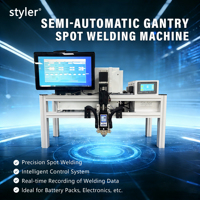 Máquina de Soldadura por Puntos Neumática Semiautomática de Escritorio Styler, Módulo de Control de Transistores para el Ensamblaje de Paquetes de Baterías