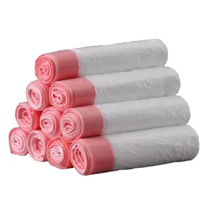 Leasylife-bolsa de basura portátil para el hogar, gruesa, punto de color, rotura, cierre automático, cordón, cocina, desechable - Product Image 1