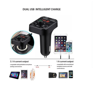 Dropshipping sản phẩm 2024 tự động đài phát thanh âm nhạc Adapter kép USB Hands miễn phí Kit Car Charger MP3 máy nghe nhạc FM Transmitter BT Loa - Product Image 3