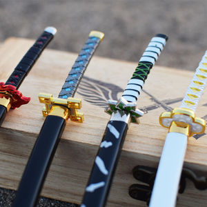 Miniespada de Metal de Anime, Katana, arma, Demon Slayer, <span class=keywords><strong>No</strong></span> <span class=keywords><strong>Yaiba</strong></span> <span class=keywords><strong>Kimetsu</strong></span>, llavero de Metal de 22cm - Product Image 6