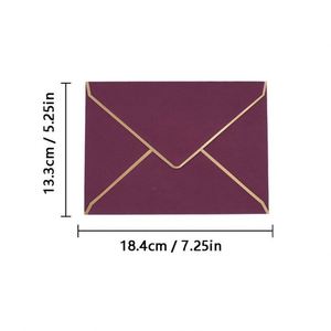 Custom A7 <b>Invitation</b> Envelopes Western Style Color Pearlescent Envelopes with Foil Stamping, Logo Printing for Weddings - Product Image 3
