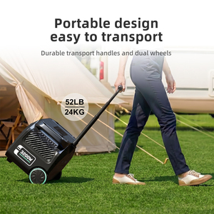 Home Backup Emergency Power MPPT 3200W 2048Wh <b>Solar</b> Portable Station Pure Sine Wave 100/200/400/500W Output - Product Image 2