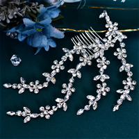 YouLaPan Modischer Braut-Kopfschmuck Handgefertigte Strass-Haarkämme Hochzeits-Party Haaraccessoires Ornamente Kopfschmuck HP568