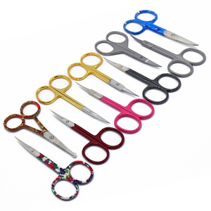 Tijeras de Manicura Premium Nuevas, Multiusos, de Acero Inoxidable, con Hoja Curva, para Diestros, para Cutículas, Pedicura, Belleza, Duraderas, para Arte de Uñas - Product Image 1