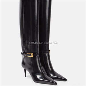 รองเท้าหนังลูกวัวสำหรับผู้หญิงรองเท้าหนังเคลือบ - Product Image 1