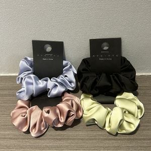 女性のための気質シルキーシュランチーシンプルな無地サテンシュランチーミディアムヘアロープ - Product Image 3