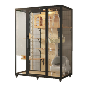 Casa de Madera de Varios Niveles con Vidrio Templado Curvo, Fabricada a Medida, para Grupos Minoristas de Mascotas en el Extranjero - Product Image 2