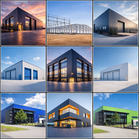 Edificio Prefabricado de Estructura de Acero Ligero Galvanizado, Almacén Industrial Refrigerado para Exportación