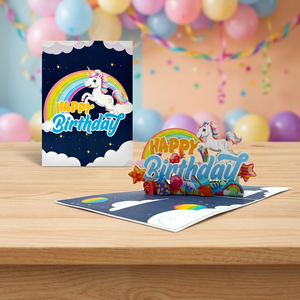 การ์ดป๊อปอัพแฮนด์เมดน่ารัก ขายดี งานตัดเลเซอร์ 3 มิติ ดีไซน์ตามสั่ง รูปม้าวันเกิด งานฝีมือกระดาษ ตกแต่งบ้านสำหรับวันขอบคุณพระเจ้า - Product Image 4