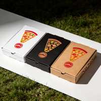 Boîtes à pizza carrées en carton ondulé de 6 à 18 pouces en gros avec logo personnalisé, boîtes rigides pour usage alimentaire