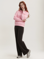 Pantalon femme baril taille moyenne taille élastique ample confortable décontracté Baggy pantalon avec poches plissé valeur pantalon large