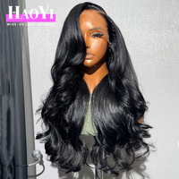 Rambut Vietnam Mentah 13x6 HD Lace Front Wig Tanpa Lem Wig Rambut Asli Kutikula Tertata Rapi Pre Plucked Natural Hairline Bleached Knots