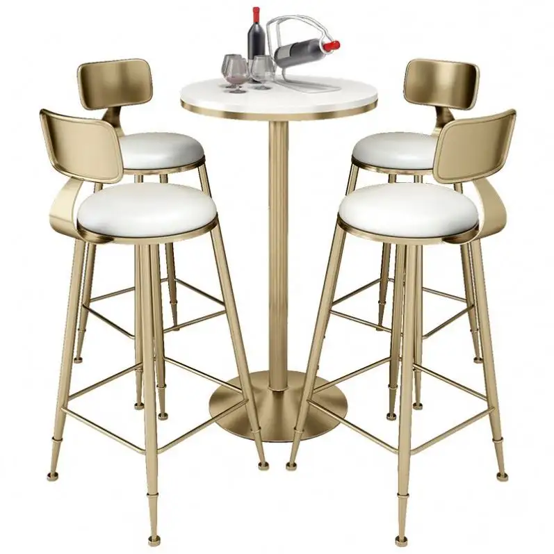 Высококачественные Модные металлические кухонные барные стулья, стулья и кофейные столики с комплектом барных столов