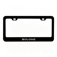 Cadre de plaque d'immatriculation ABS standard américain BOLONG Factory, logo personnalisé OEM ODM, support de plaque d'immatriculation de voiture, taille américaine, accessoires automobiles