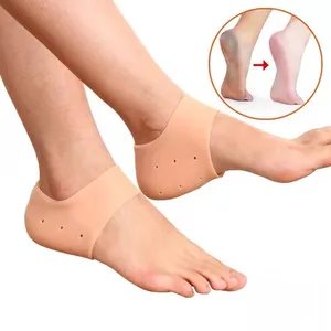 Silicone Heal dry cracked heels Heel Spur guards heel protection cups for relief plantar fasciitis