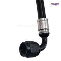 Tuyau PTFE E85 en acier inoxydable Haofa personnalisé AN6 3/8, AN8 1/2, AN10 5/8 avec revêtement PU et raccords PTFE sertis