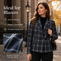 Tissu en polyester et rayonne pour manteau femme automne-hiver, mélange de laine et polyester – Bienvenue à choisir