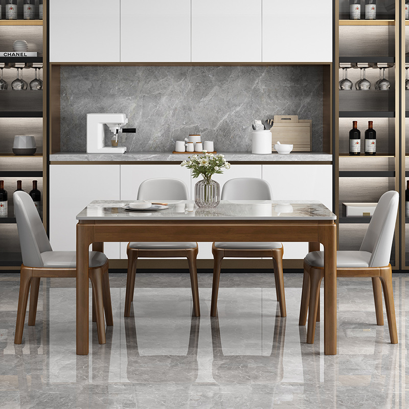 1.2-meter Ino rock slab dining table (color to be specified)