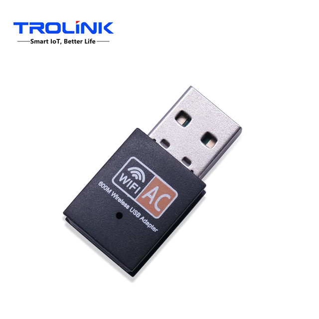 TROLINK High Speed 600Mbps 2.4GHz 5.8GHz External USB WiFi Adapter RTL8811 Wireless Dongle in Stock