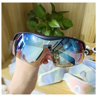 Nouveau gros lunettes de sport surdimensionnées en plein air unisexe rétro carré lunettes de soleil de cyclisme haute qualité PC lentille prêt Stock lunettes de soleil