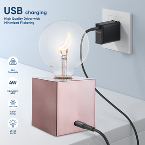 Bắc Âu hiện đại trang trí nội thất li-pin nhựa vuông <span class=keywords><strong>E27</strong></span> đèn bảng đèn chủ căn cứ - Product Image 3