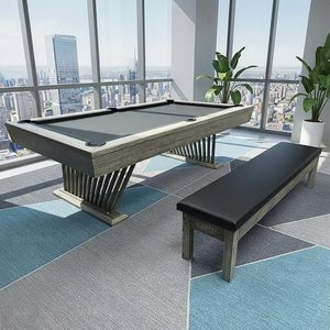 <span class=keywords><strong>Mesa</strong></span> de Billar de Madera Sólida de Alta Gama, Personalizada, Multifuncional, con Banco Acolchado - Product Image 1