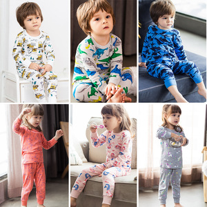 Vente en gros de pyjamas pour enfants en bambou personnalisés, à manches longues, design de dessins animés, 100% coton, vêtements de nuit pour filles - Product Image 2